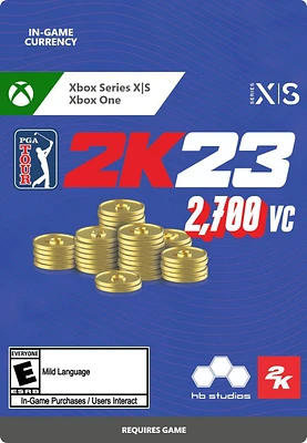 PGA Tour 2K23 Virtual Currency 2,700
