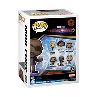 Funko POP! Marvel Studios' The Marvels Nick Fury with Flerkitten 3.75-in Vinyl Bobblehead