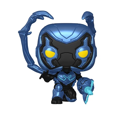 Funko POP! Movies: DC Blue Beetle - Blue Beetle with Weapon 3.7-in Vinyl Figure GameStop Exclusive