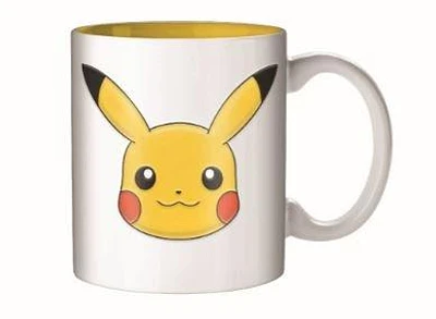 Pokemon Pikachu Happy Face Wax Resist 20 oz Ceramic Mug