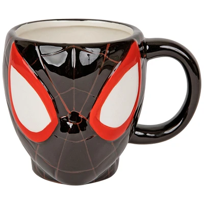 Spider Man Miles Morales Ceramic 3D Sculpted 20 oz Mug