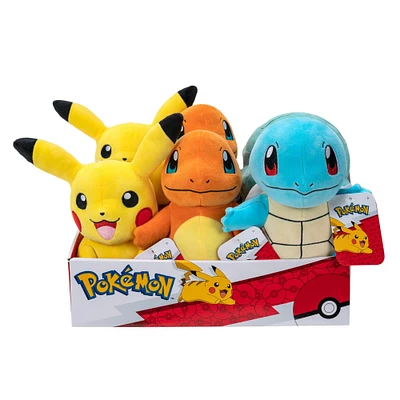 Jazwares Pokemon Kanto First Partners 8-in Plush (Styles May Vary)