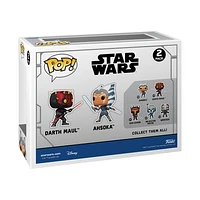 Funko POP! Star Wars: Clone Wars Ahsoka vs Darth Maul Vinyl Bobblehead 2-Pack GameStop Exclusive