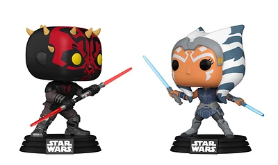 Funko POP! Star Wars: Clone Wars Ahsoka vs Darth Maul Vinyl Bobblehead 2-Pack GameStop Exclusive