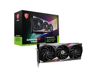 MSI GeForce RTX 4070 Ti GAMING X TRIO GPU 12GB GDDR6X PCI Express 4.0 RGB Triple Fan DLSSS 3 Graphics Card G407TGXT12