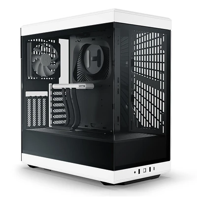 HYTE Y40 S-Tier Aesthetic Panoramic Tempered Glass Mid-Tower ATX Computer Gaming Case with PCIE 4.0 Riser Cable