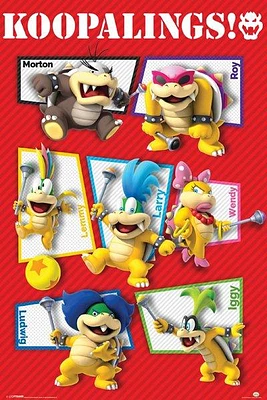 Super Mario Koopalings 24-in x 36-in Poster