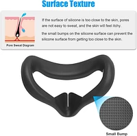 AMVR Silicone Face Cover for Meta Quest 2 - Black