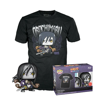 Funko POP! and Tee: Naruto Orochimaru 3.85-in Vinyl Figure and Unisex T-Shirt GameStop Exclusive