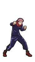 FiGPiN Jujutsu Kaisen Yuji Itadori Collectilbe Enamel Pin - Glitter Variant Exclusive