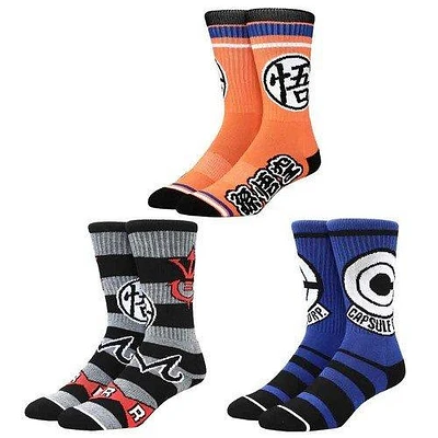 Dragon Ball Z Crew Socks 3-Pack