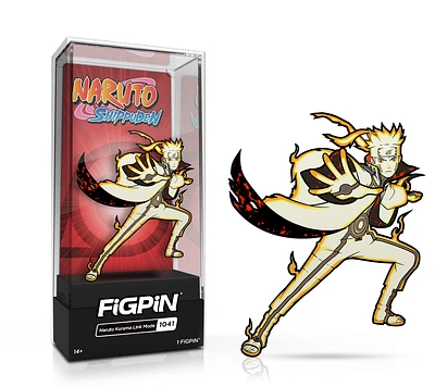 FiGPiN Naruto Shippuden Naruto Kurama Link Mode Collectible Enamel Pin