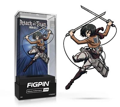 FiGPiN Attack on Titan Mikasa Ackermann 3-in Collectible Enamel Pin