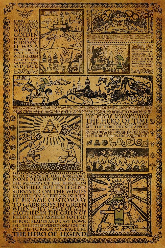 The Legend of Zelda Story of the Hero 24-in x 36-in Poster