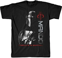 Geeknet Star Wars: The Mandalorian Season 3 Mando Strength Survival T-shirt GameStop Exclusive