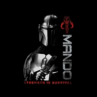 Geeknet Star Wars: The Mandalorian Season 3 Mando Strength Survival T-shirt GameStop Exclusive