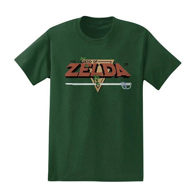 The Legend of Zelda 8-bit Logo Unisex Short Sleeve T-Shirt