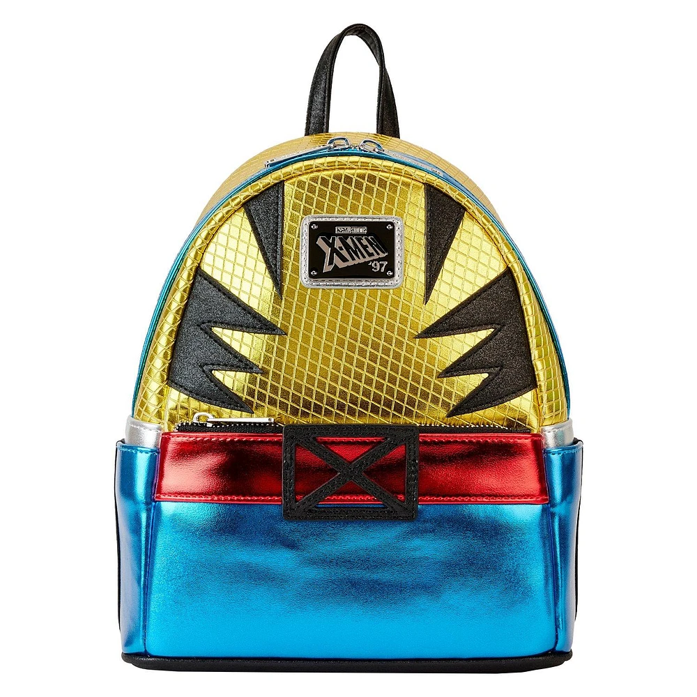 Loungefly Marvel X-Men Wolverine Metallic Shine Cosplay Mini Backpack