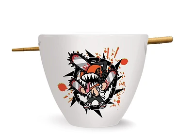 Chainsaw Man Kickoff Collection Tapered Ramen Bowl with Chopsticks