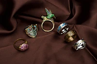 Dungeons and Dragons Adjustable 6-Piece Ring Set GameStop Exclusive