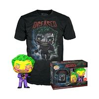 Funko POP! and Tee: DC Joker 4.15-in Vinyl Figure and Unisex T-Shirt GameStop Exclusive