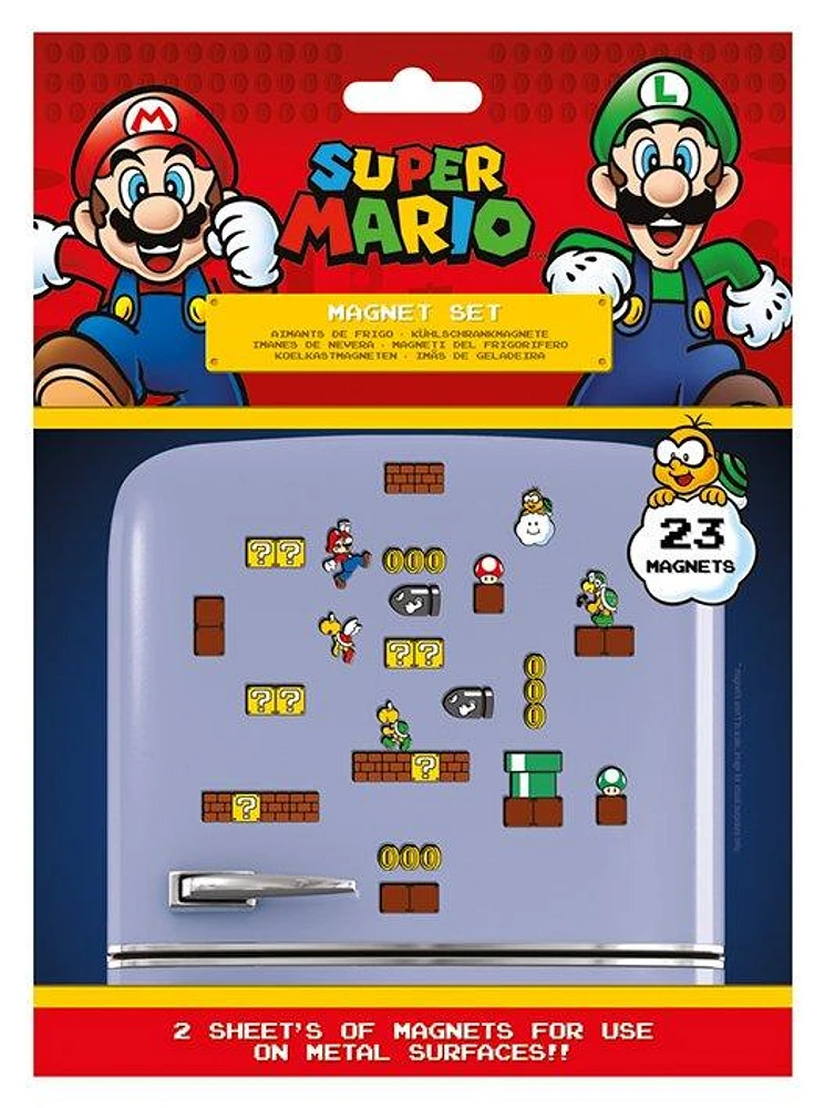 Super Mario Magnet 23-Piece Set