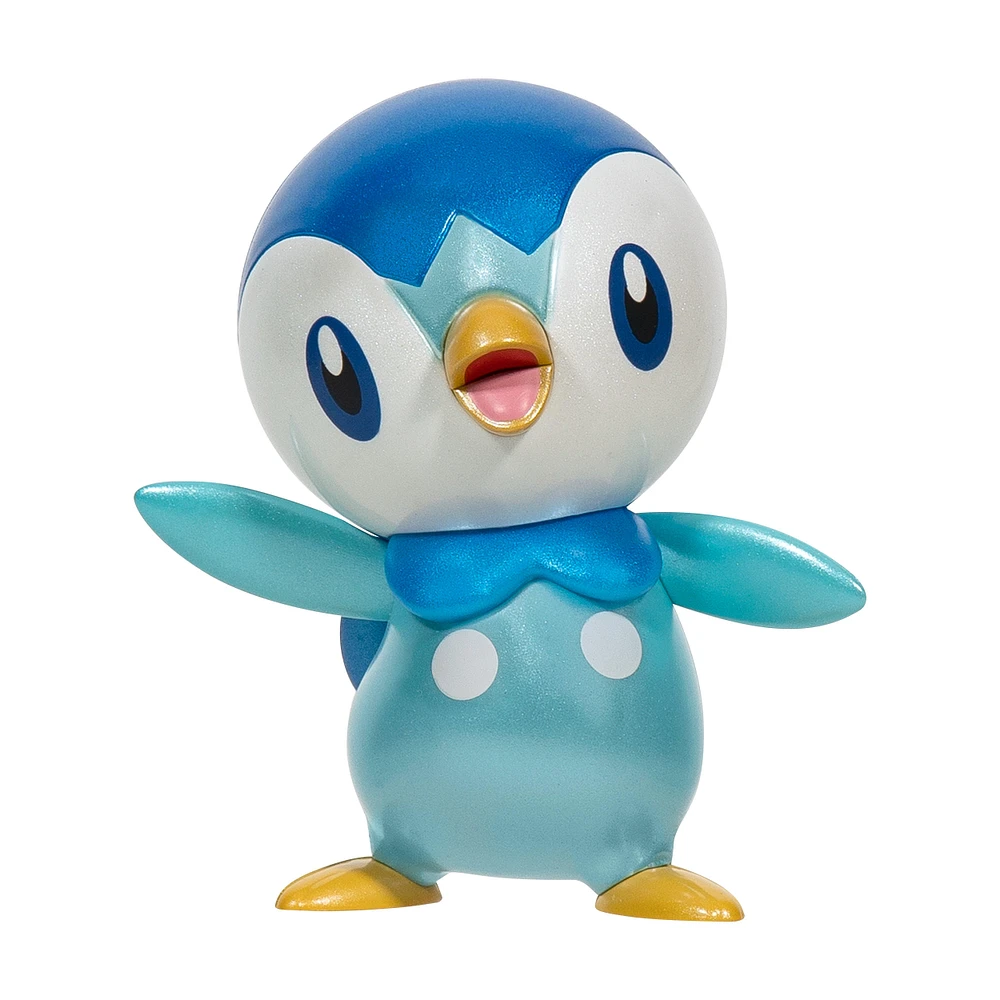 Jazwares Pokemon Select Metallic Piplup 3-in Battle Figure