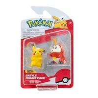 Jazwares Pokemon First Partner Fuecoco and Pikachu Battle Figure Set 2-Pack