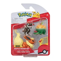 Jazwares Pokemon Battle Figure Set 3-Pack (Appltun, Tyrunt, and Flareon)