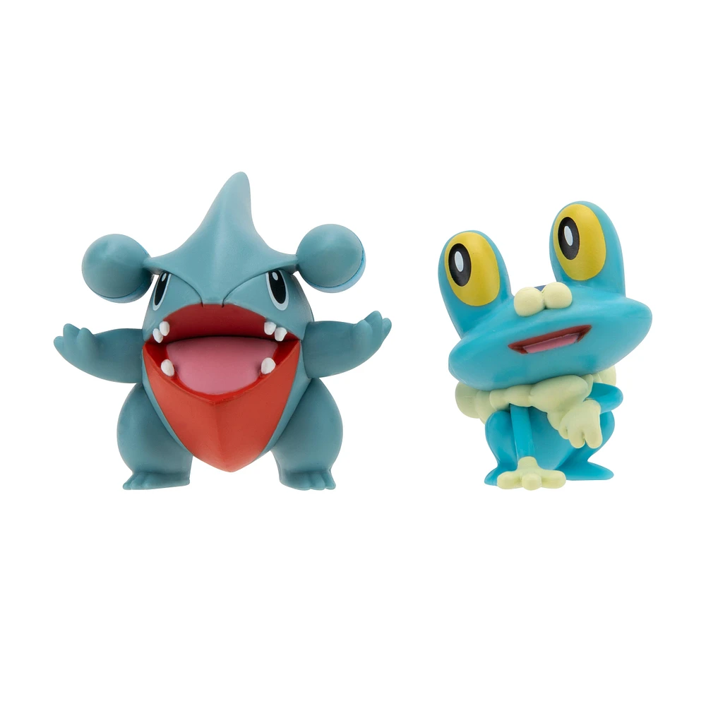 Jazwares Pokemon Gible and Froakie 2-in Battle Figure Set 2-Pack