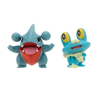 Jazwares Pokemon Gible and Froakie 2-in Battle Figure Set 2-Pack