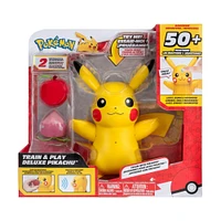 Jazwares Pokemon Battle Figure Set 3-Pack (Train and Play Deluxe Pikachu)