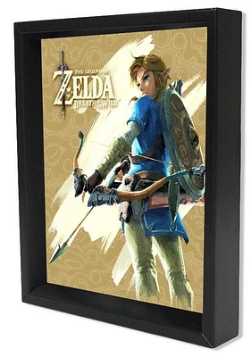 The Legend of Zelda: Breath of the Wild Adventure 9-in x 11-in 3D Lenticular Shadow Box