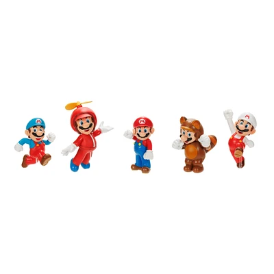 Jakks Pacific Super Mario - Mario 2.5-in Figure Set 5-Pack GameStop Exclusive