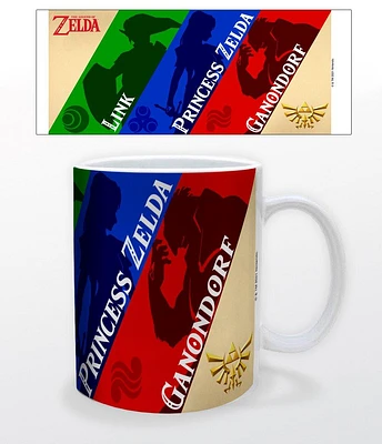 The Legend of Zelda: Link, Princess Zelda, and Ganondorf 11oz Mug