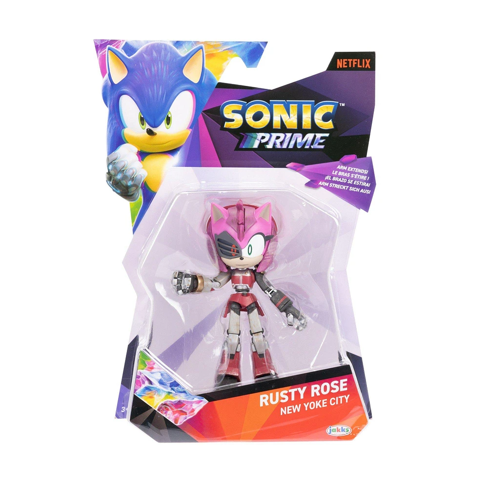 Sonic Tech Jakks Pacific Sonic Prime Rusty Rose New Yoke City 5-in  Articulated Action Figure | The Market Place