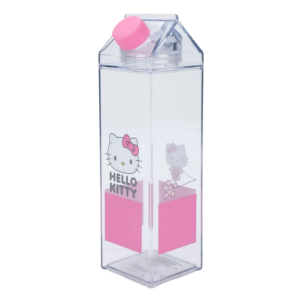 Hello Kitty Character 16 oz Plastic Milk Carton