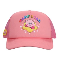 Kirby Warp Star Men's Pink Foam Trucker Snapback Hat