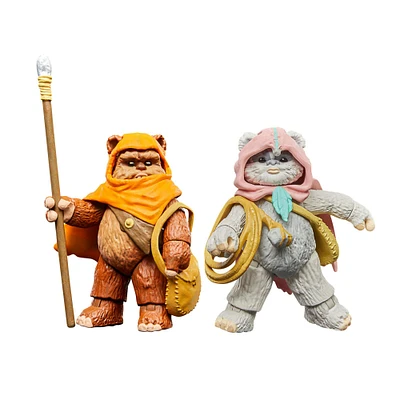 Hasbro Star Wars: Ewoks Wicket W. Warrick and Kneesaa 3.75-in Action Figure Set 2-Pack