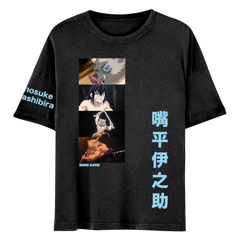 Demon Slayer: Kimetsu no Yaiba Inosuke Stacked Unisex Short Sleeve T-Shirt