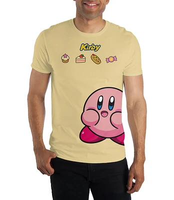 Kirby Food Yellow Unisex Short Sleeve T-Shirt