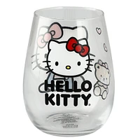 Hello Kitty Character Pose 16 oz Contour Wine Glass