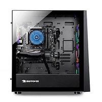 iBUYPOWER SlateHakoA5N36T01 Gaming Desktop PC AMD Ryzen 5 7600 16GB NVIDIA GeForce RTX 3060 Ti 1TB NVMe Windows 11 Home Advanced