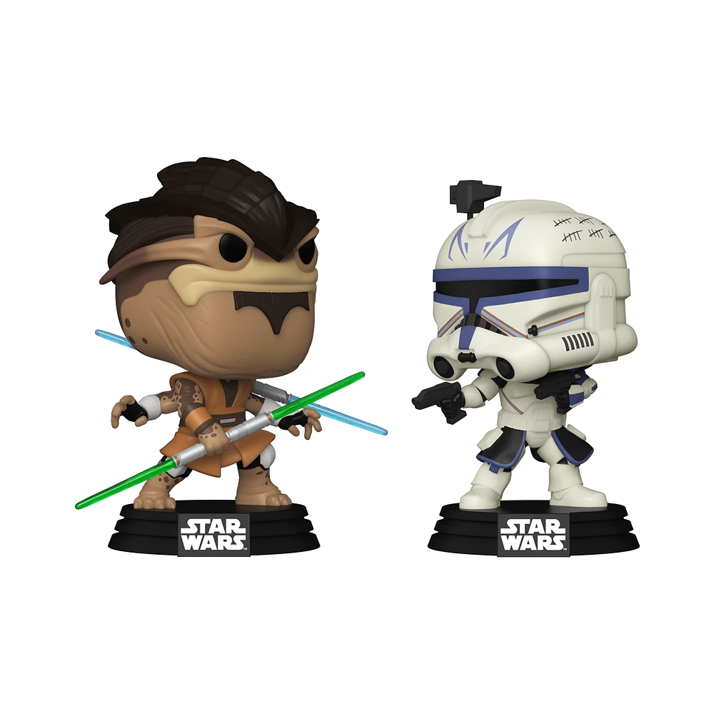 Funko POP! Star Wars: Clone Wars Pong Krell and Captain Rex Vinyl Bobblehead 2-Pack GameStop Exclusive