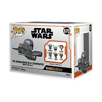 Funko POP! Television: Star Wars The Mandalorian - The Mandalorian and R5D4 4.55-in Vinyl Bobblehead Figure