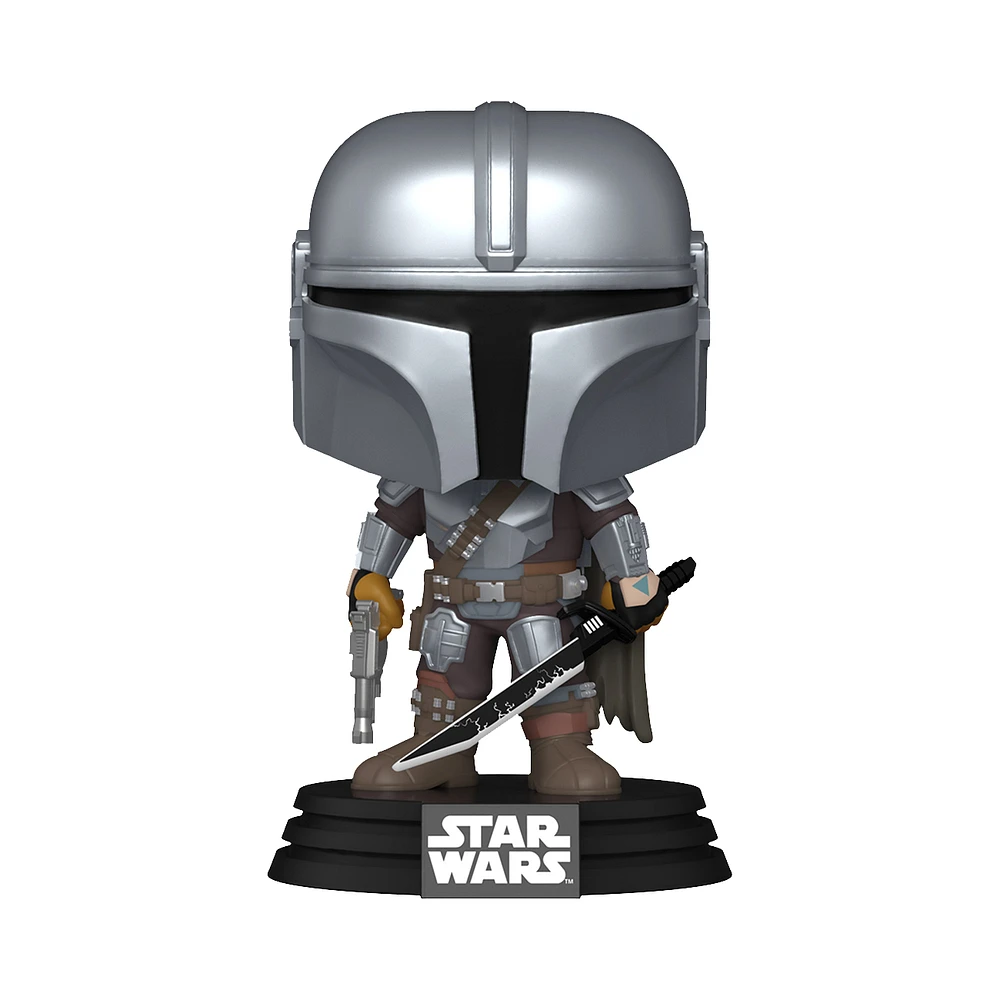 Funko POP! Television: Star Wars The Mandalorian Darksaber 4.35-in Vinyl Bobblehead Figure