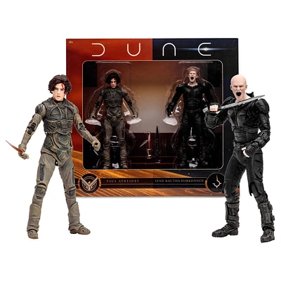 McFarlane Toys Dune: Part Two Feyd-Rautha Harkonnen and Paul Atreides 7-in Action Figure Set 2-Pack