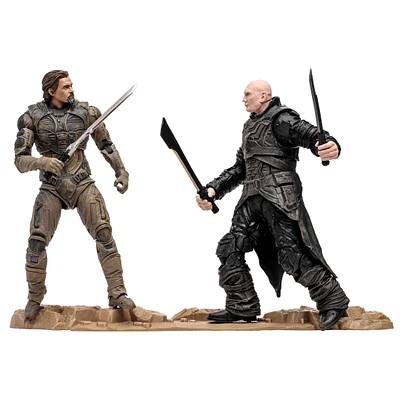 McFarlane Toys Dune: Part Two Gurney Halleck and Rabban 7-in Action Figure Set 2-Pack