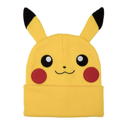 Pokemon Pikachu Cosplay with Ears Knit Hat