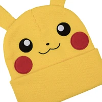 Pokemon Pikachu Cosplay with Ears Knit Hat